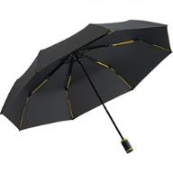 Зонт мини  "FARE® Mini Style", ф98, антрацит/желтый