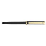 Ручка шариковая Delgado Classic корпус металлический, лакированный, черный, клип золотой