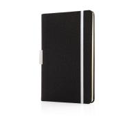 Блокнот Deluxe с чехлом для ручки, A5, белой застежкой