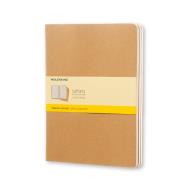 Блокнот CAHIER JOURNALS X-Large, клетка, 120 стр, kraft brown 